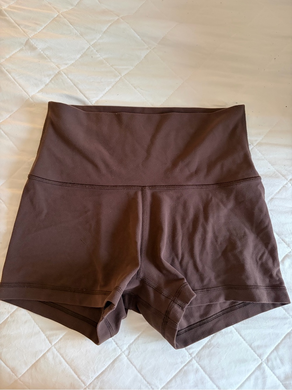 Aritzia High-Waist Athletic Shorts - Brown